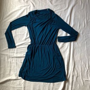 Blue Dex Long Sleeve Dress
